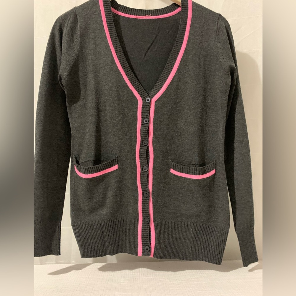 Grey and pink blazer
